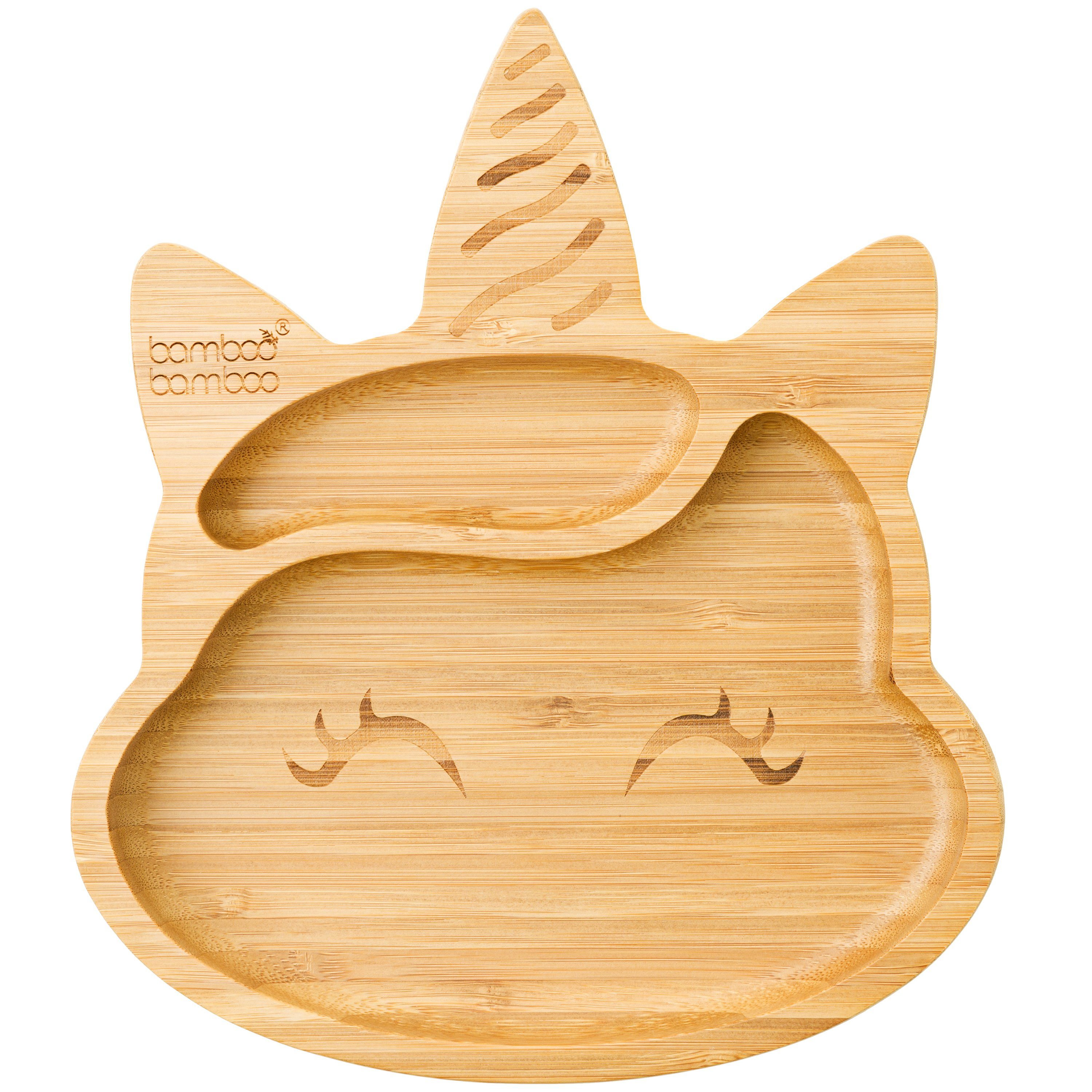 Bamboo Unicorn Suction Plate bamboo bamboo