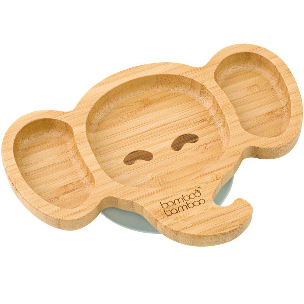 Bamboo Baby Elephant Suction Plate - Main Image