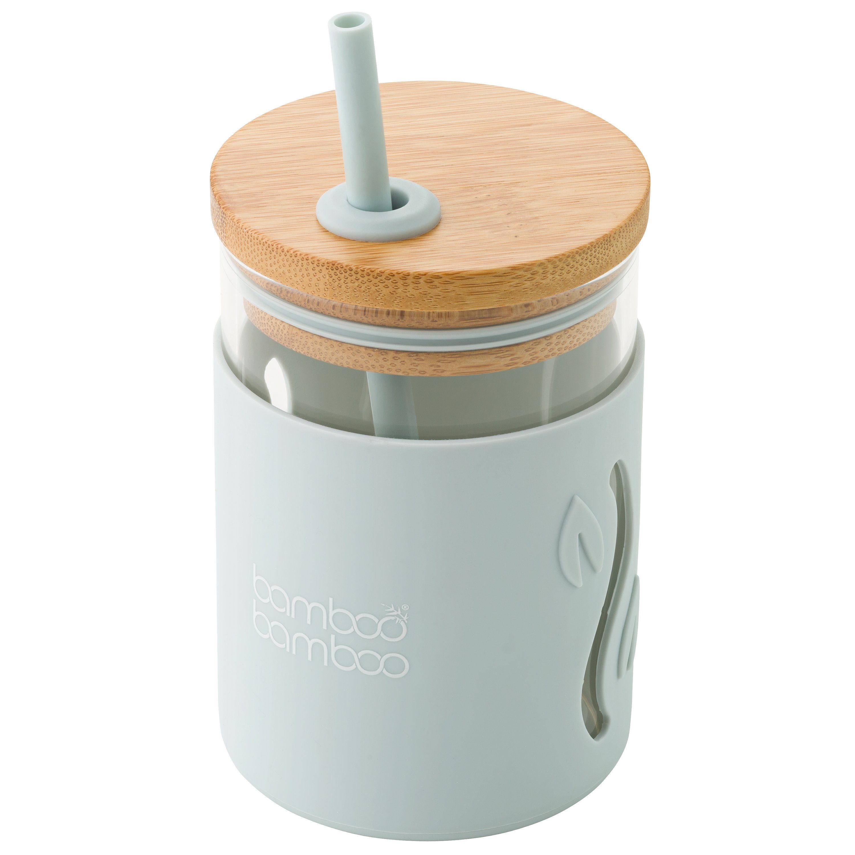 bb Toddler Jar with Straw bamboo bamboo Grey