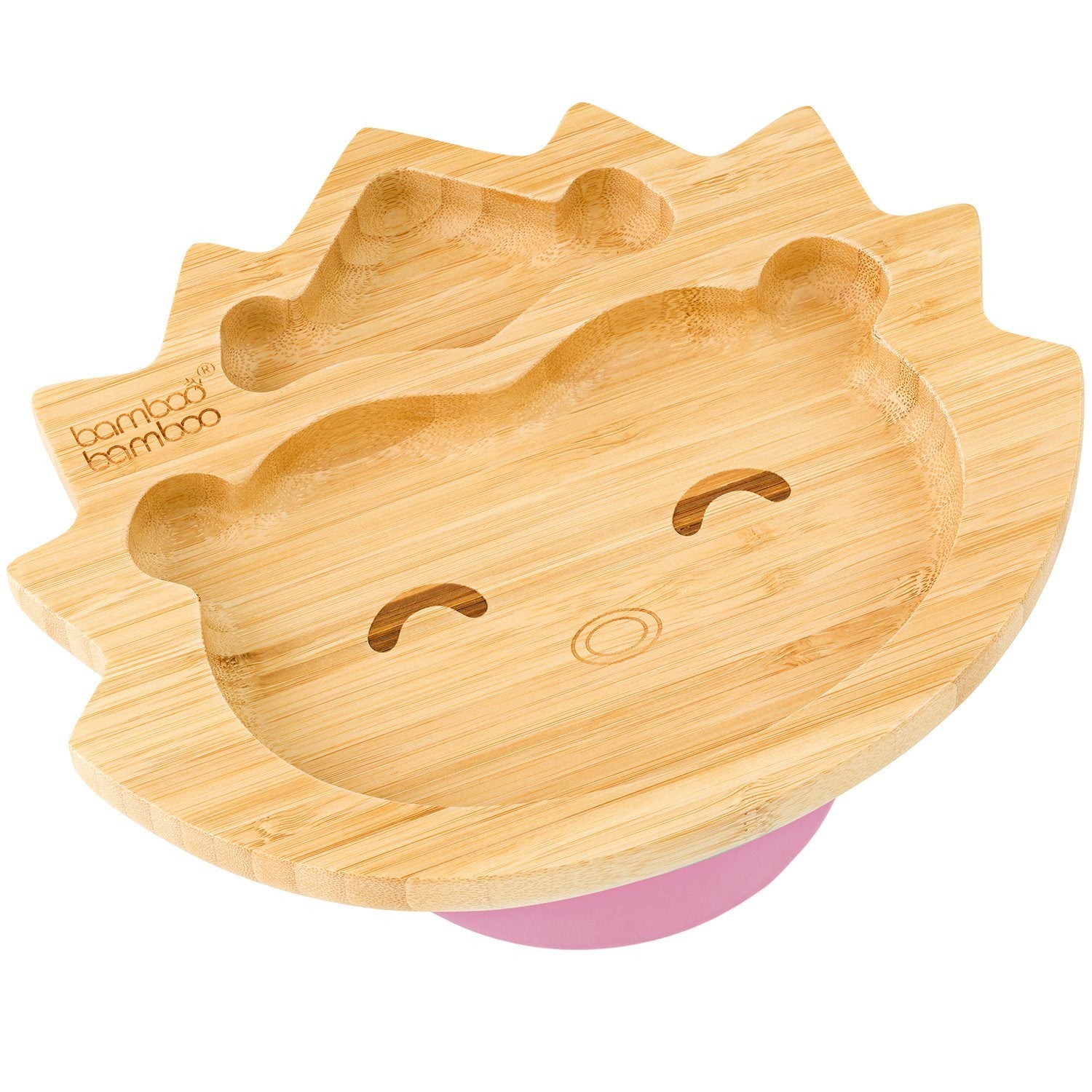 Bamboo Hedgehog Suction Plate Baby Product BB Pre-Order Pink