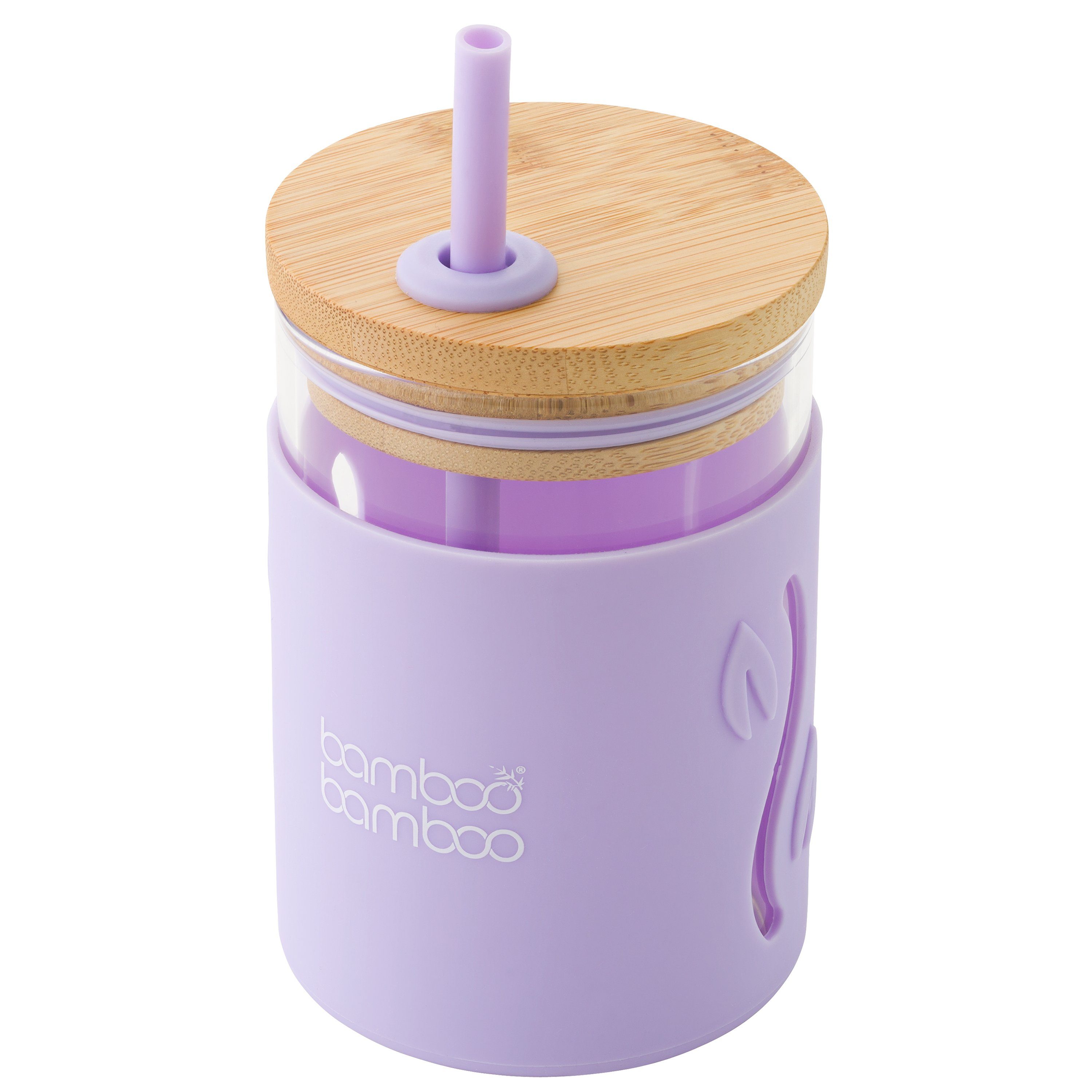bb Toddler Jar with Straw bamboo bamboo Lilac
