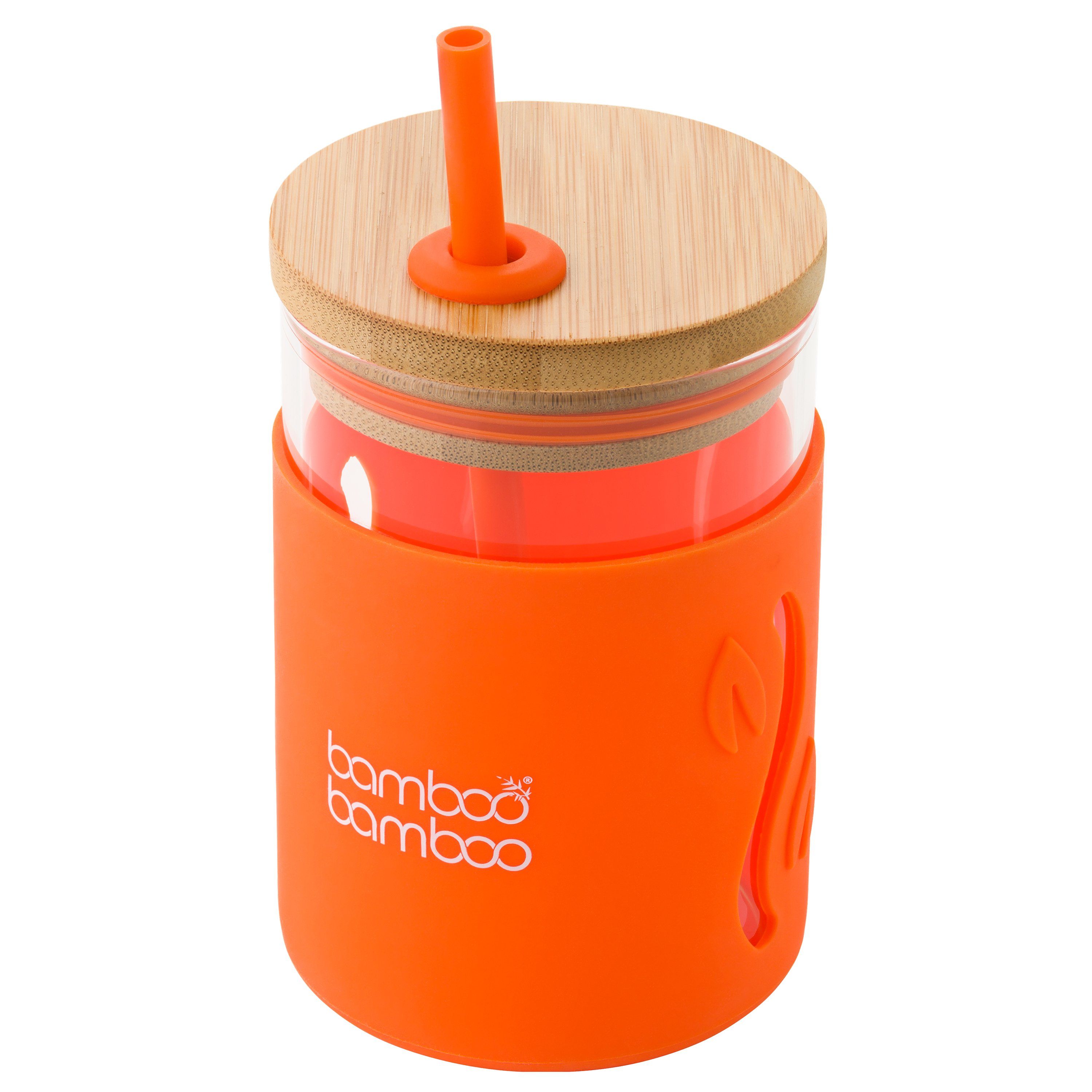 bb Toddler Jar with Straw bamboo bamboo Orange