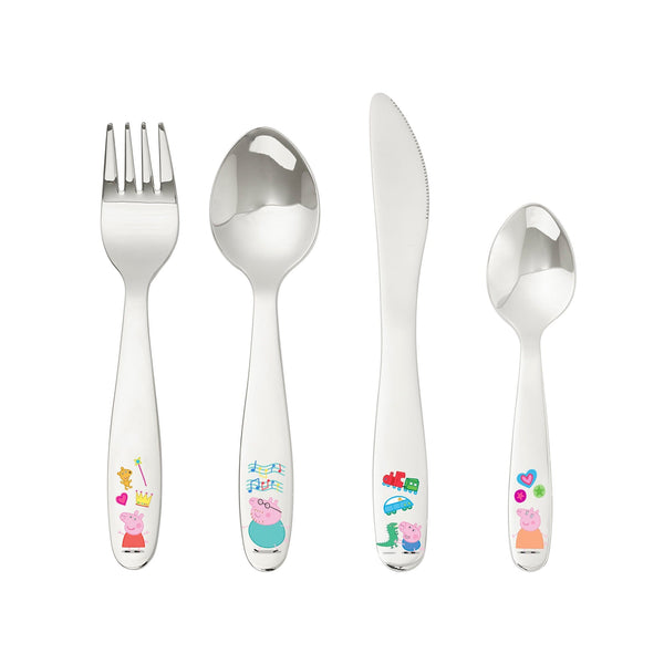 Peppa Pig 4 piece cutlery set – bamboo bamboo